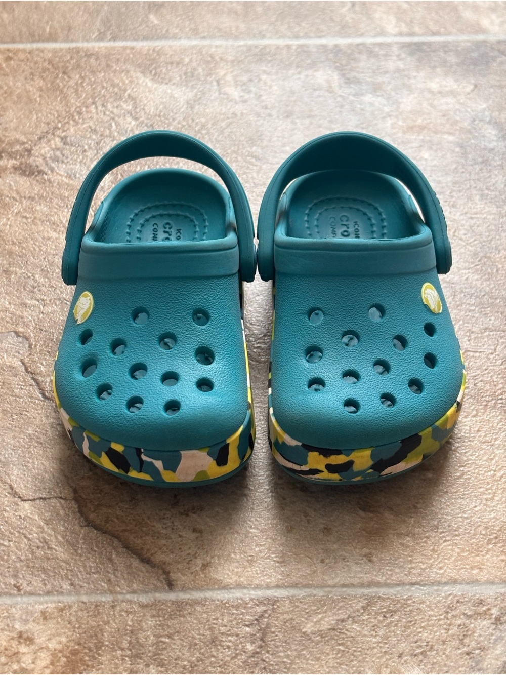 Baby’s Marbled Bottom Crocband Clog Baby Size 6